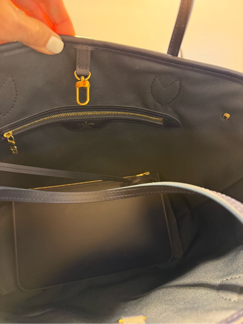 Louis Vuitton Monogram Denim Tote - Blue and Cream - Picture 4 of 7